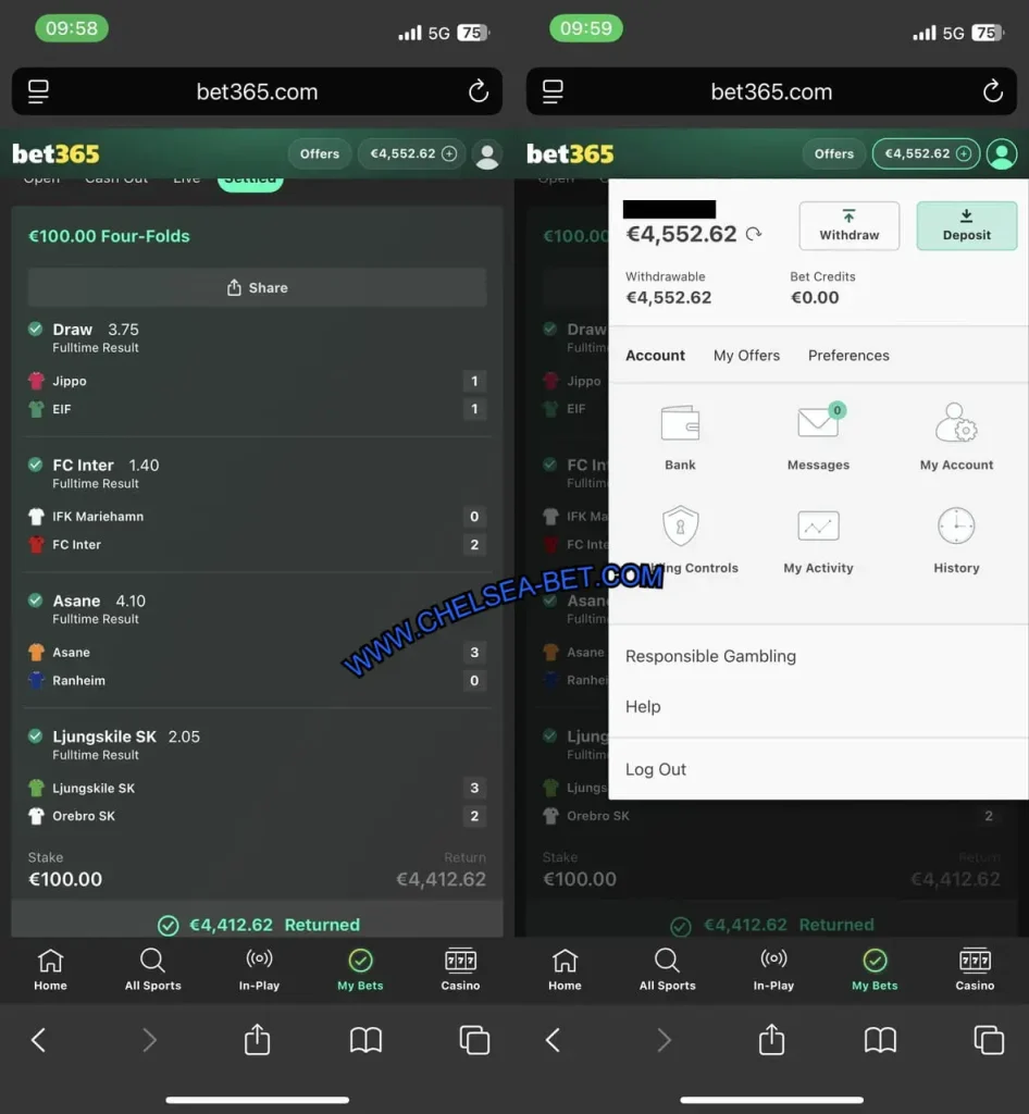 CHELSEA VIP SOCCER MATCHES 1X2