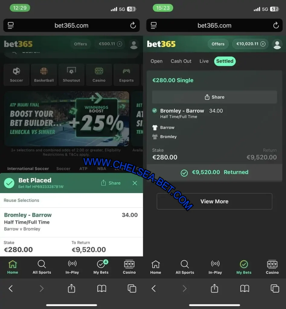 BET365 CHELSEA FIXED MATCH