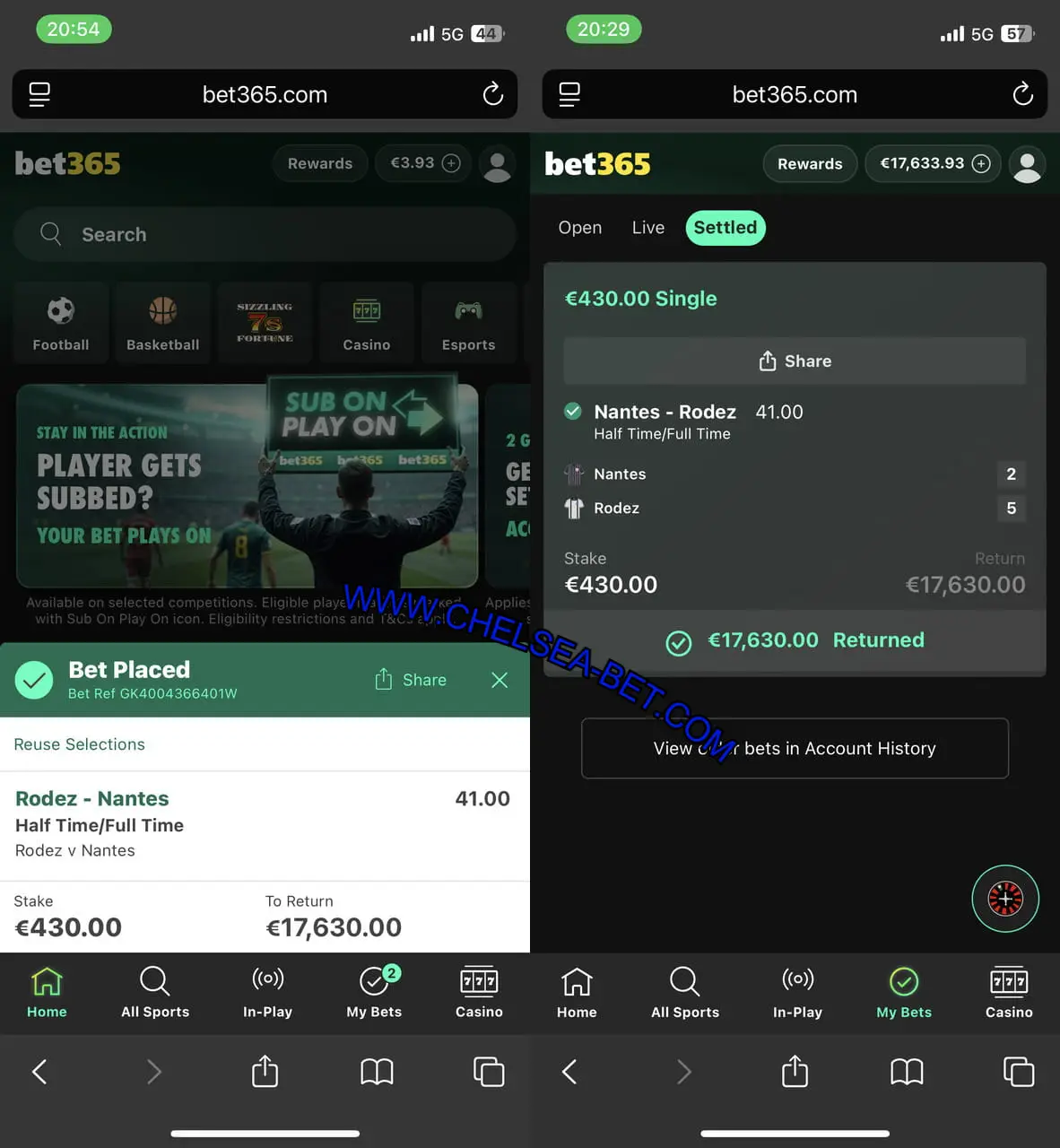 BET365 HALFTIME FULLTIME TIPS