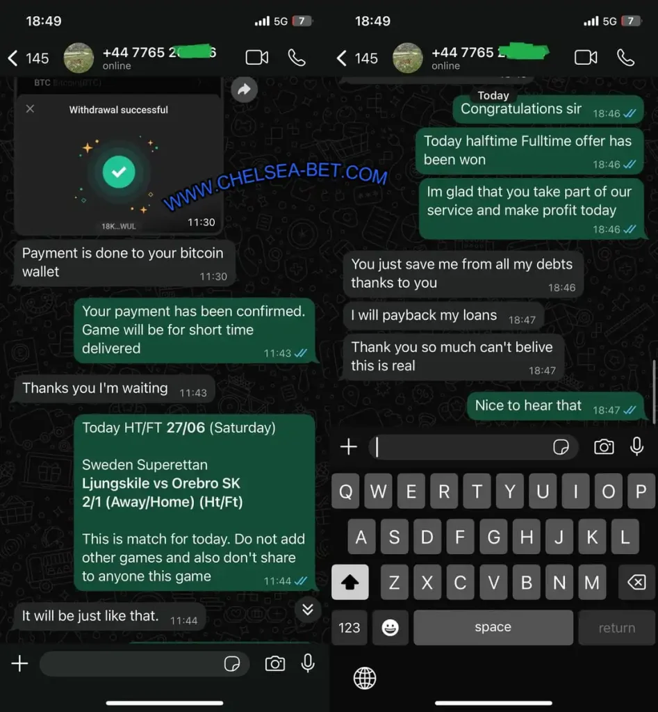 BUY FIXED MATCHES FROM TELEGRAM