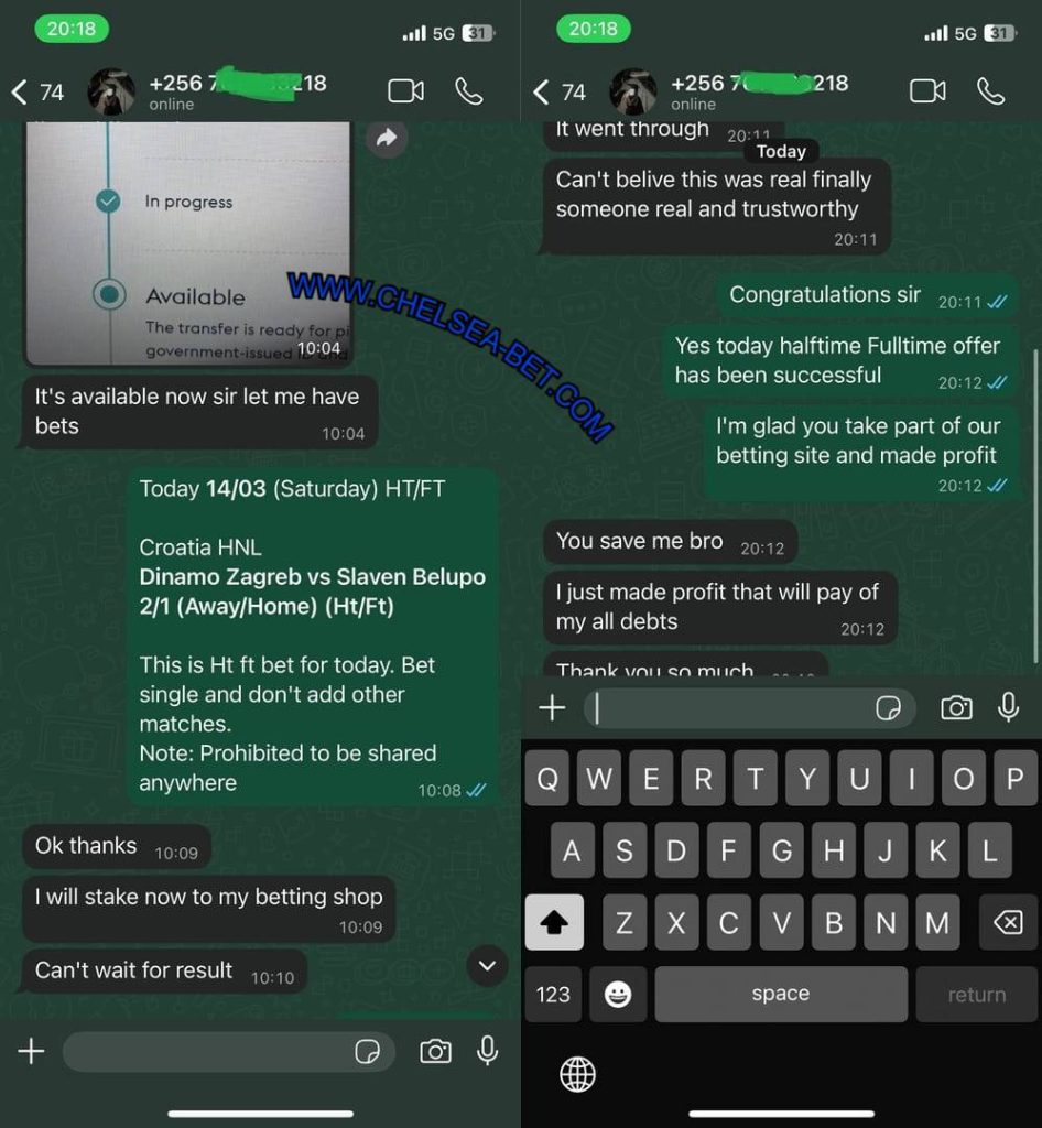 CHELSEA TIPS FIXED MATCHES HTFT