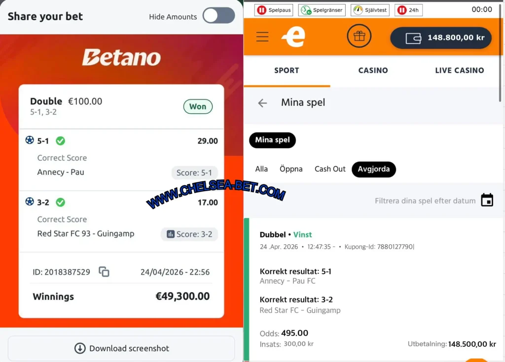 BETANO CORRECT SCORE BETTING TIPS