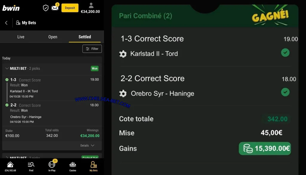 BWIN SAFE FIXED MATCHES TIPS