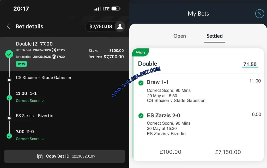 LIVESCORE BET CORRECT TIPS