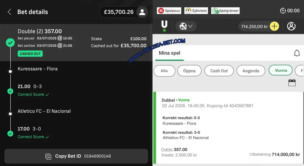 LIVESCORE CORRECT SCORE SAFE BETS