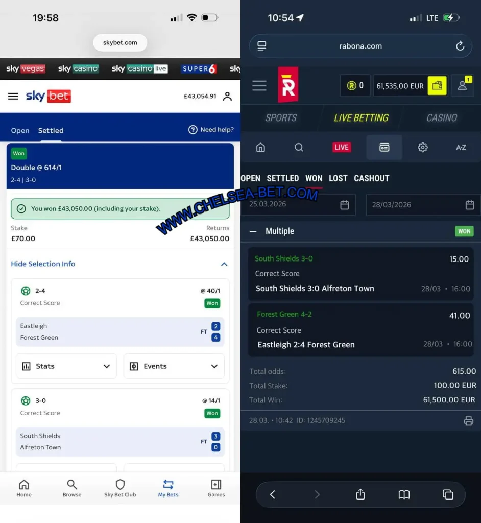 SKYBET CORRECT FIXED MATCHES BETS