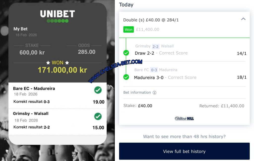 UNIBET CORRECT FIXED MATCHES TIPS