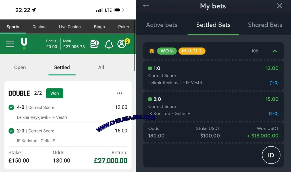 UNIBET CORRECT SCORE MATCHES TIPS